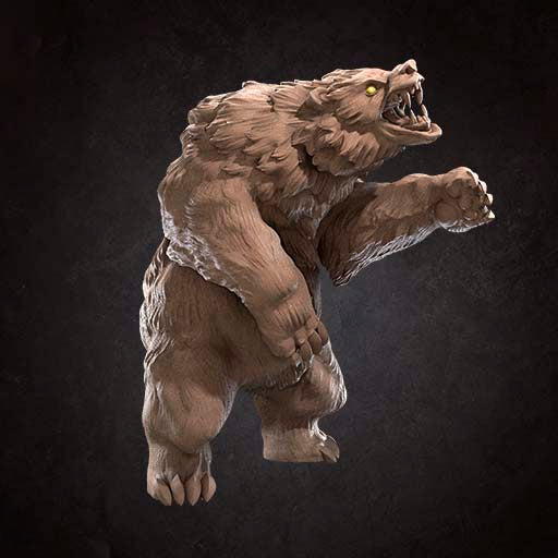 Minotaur Hunter W/ Bear