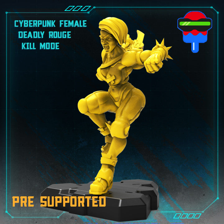 Cyberpunk Female Deadly Rogue Kill Mode