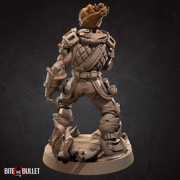 Genasi Artificer (Fire) (Medium) - Tabletop Figure for Dungeons & Dragons, DnD, Pathfinder RPGs, TTRPG