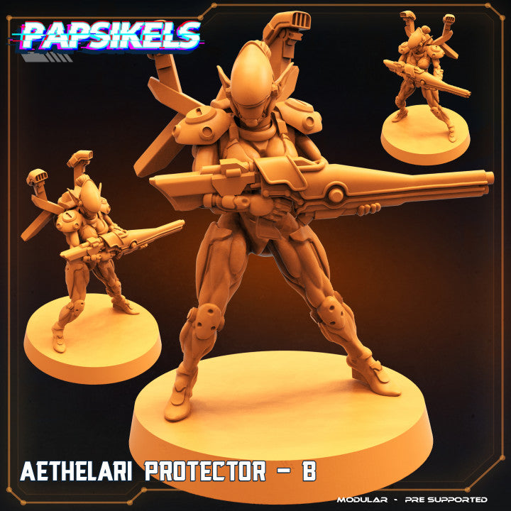 Aethelari Protector - B (Medium) - Tabletop Figure for Dungeons & Dragons, DnD, Pathfinder RPGs, TTRPG