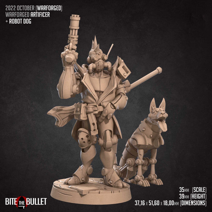 Warforged Artificer W/ Robot Dog