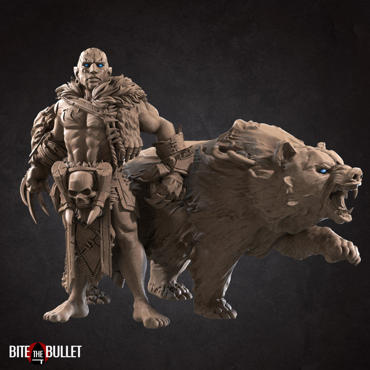 Genasi Druid W/ Bear (Water)