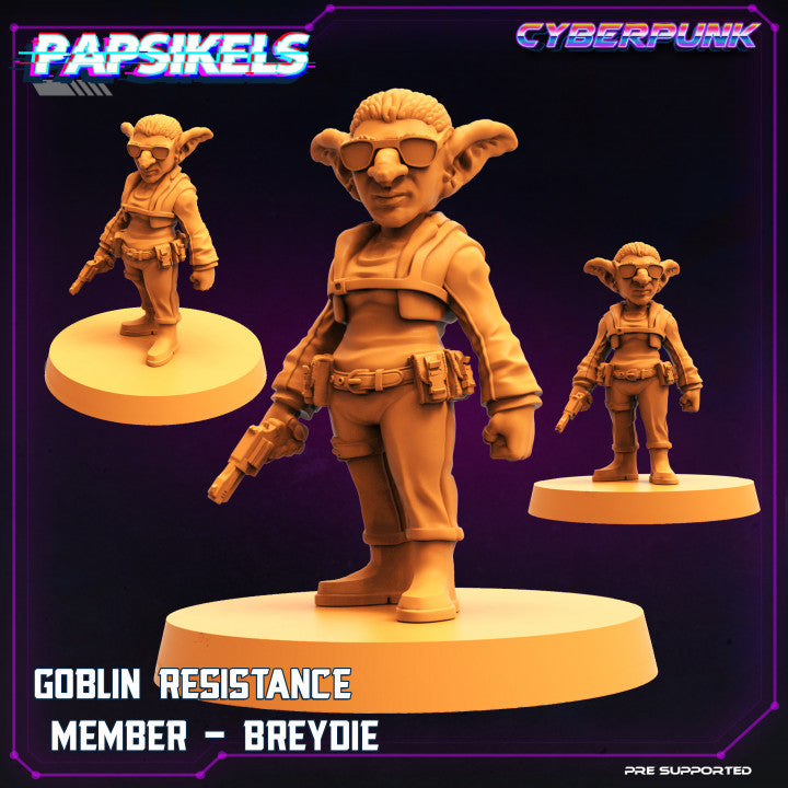 Goblin Resistance Member Breydie (Medium) - Tabletop Figure for Dungeons & Dragons, DnD, Pathfinder RPGs, TTRPG