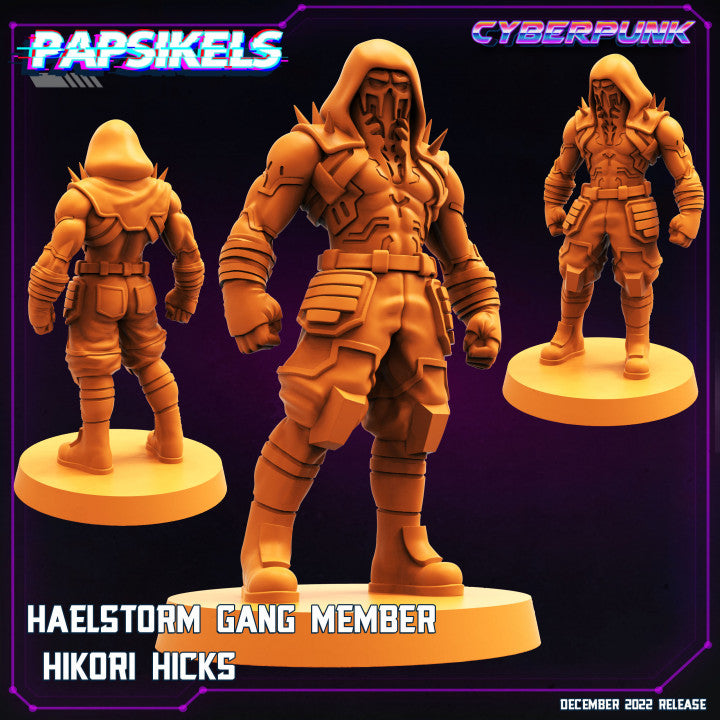 Haelstorm Gang Member Hikori Hicks (Medium) - Tabletop Figure for Dungeons & Dragons, DnD, Pathfinder RPGs, TTRPG
