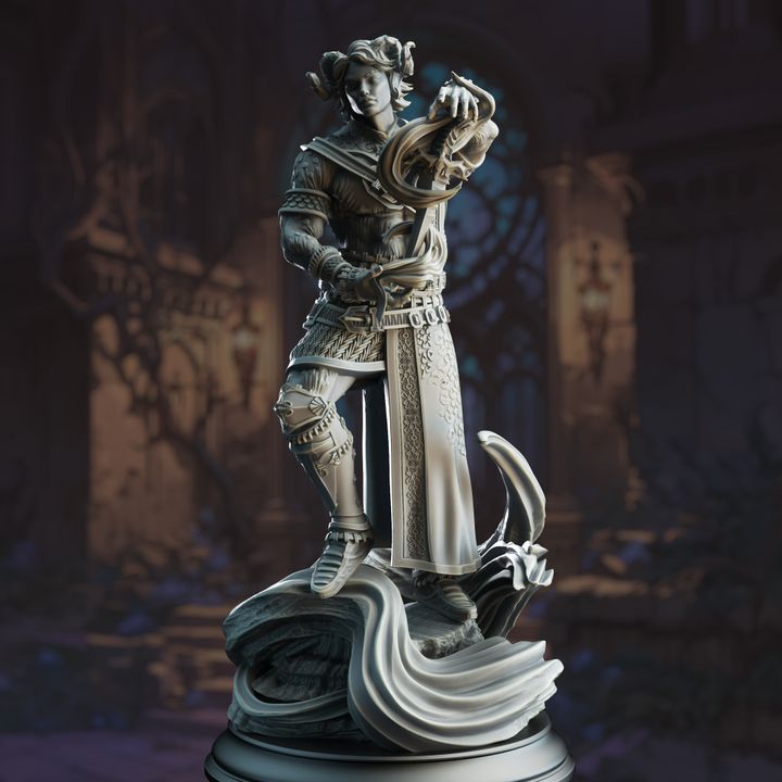 Tiefling Infernal Warlock - Heron of Daronai