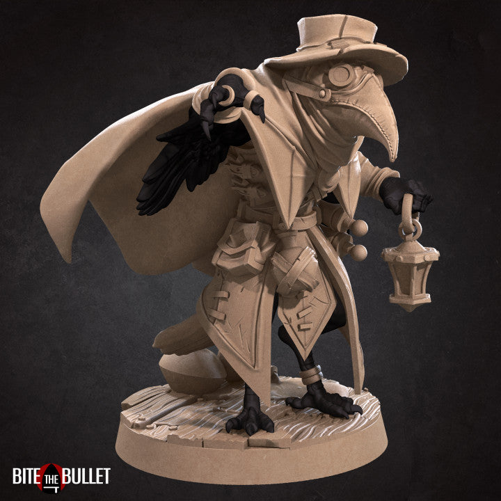 Jen, The Kenku Alchemist (Plague Mask) (Medium) - Tabletop Figure for Dungeons & Dragons, DnD, Pathfinder RPGs, TTRPG