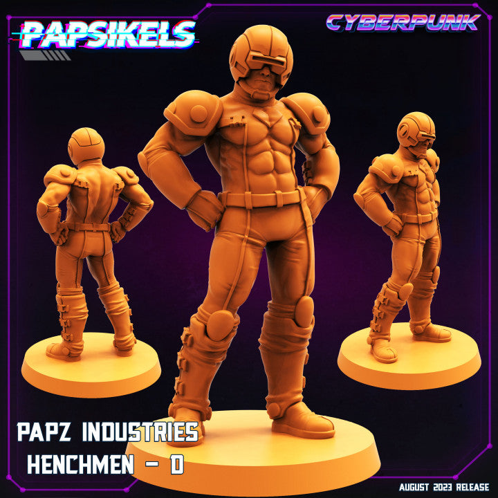 Papz Industries Henchmen D (Medium) - Tabletop Figure for Dungeons & Dragons, DnD, Pathfinder RPGs, TTRPG