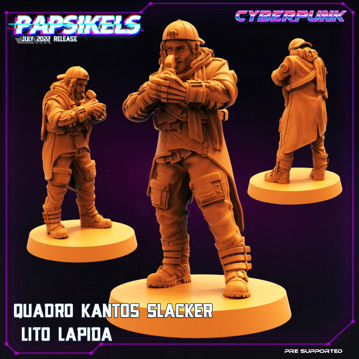 Quadro Kantos Slacker Lito Lapida (Medium) - Tabletop Figure for Dungeons & Dragons, DnD, Pathfinder RPGs, TTRPG