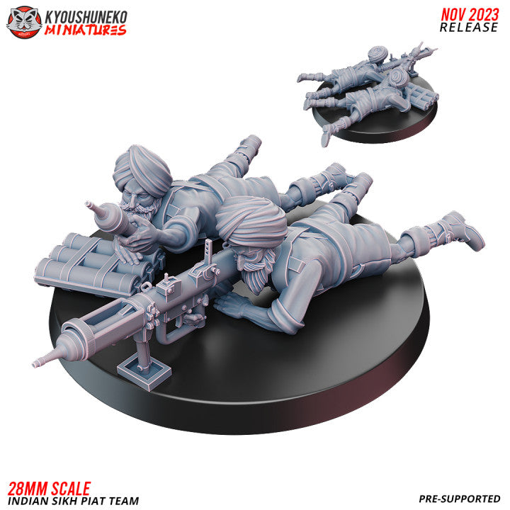 PIAT - Indian Sikh Infantry (2 Models)