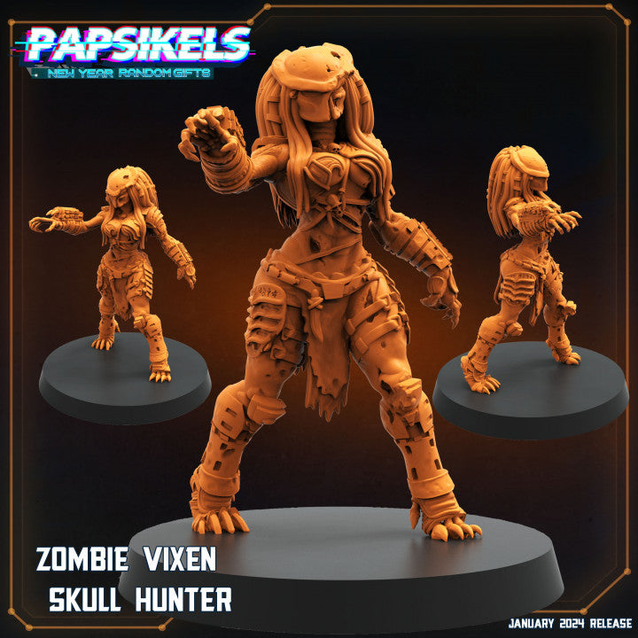 Zombie Vixen Skull Hunter