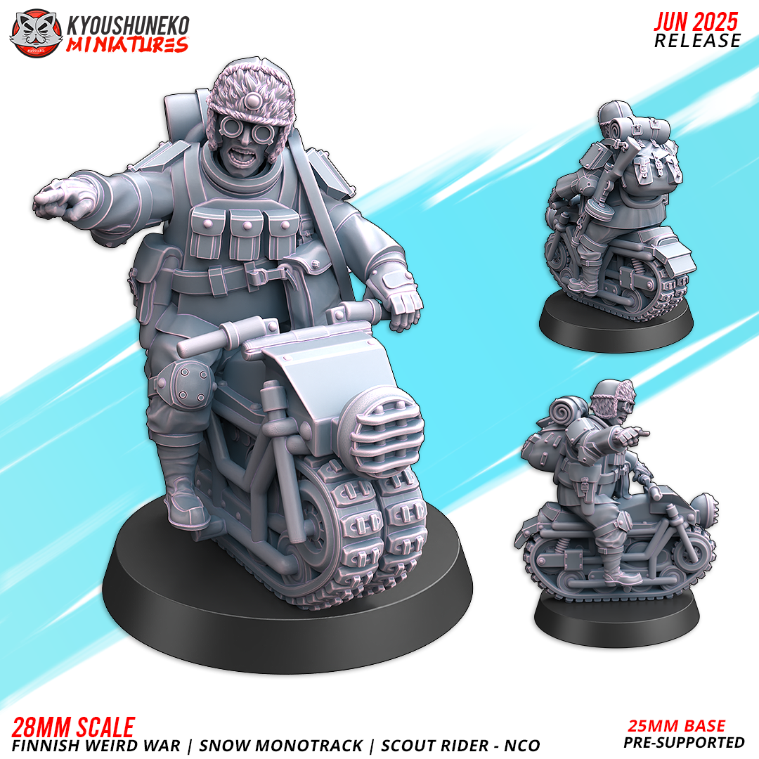 Finnish Snow Monotrack Scout Rider NCO