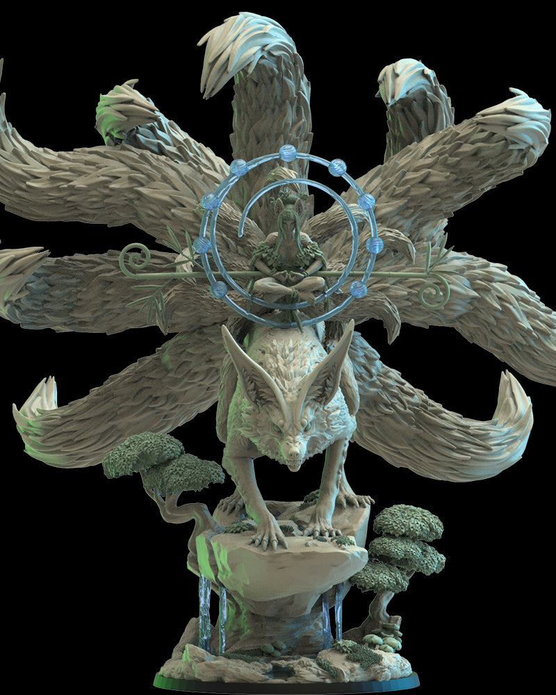 Hanako, Kitsune Druid On Kyubi