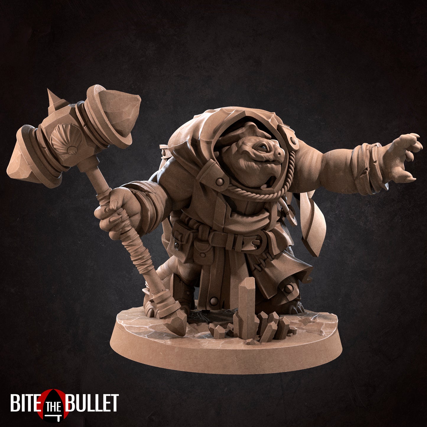 Tortle Cleric (Large) - Tabletop Figure for Dungeons & Dragons, DnD, Pathfinder RPGs, TTRPG