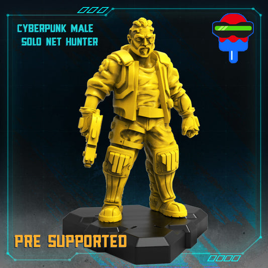 Cyberpunk Male Solo Net Hunter