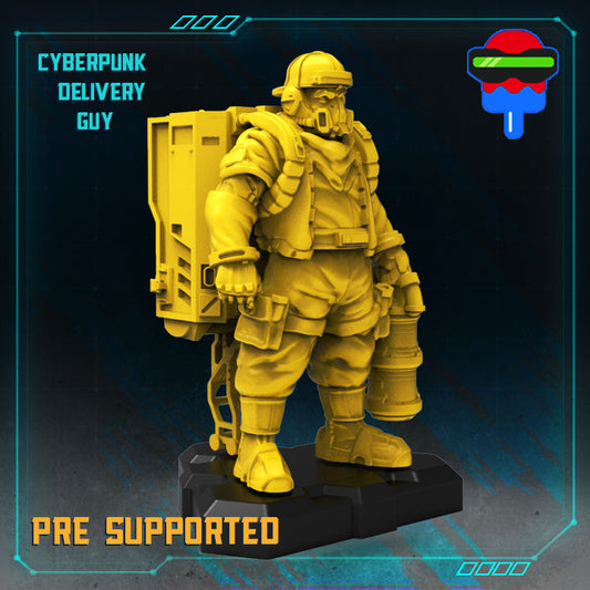 Cyberpunk Delivery Guy