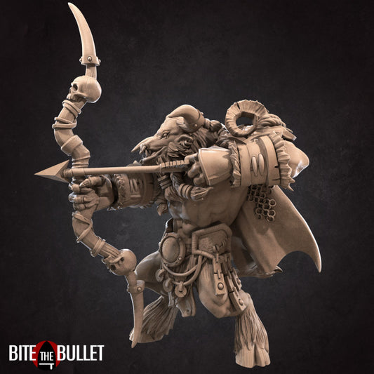 Minotaur Hunter (Large) - Tabletop Figure for Dungeons & Dragons, DnD, Pathfinder RPGs, TTRPG