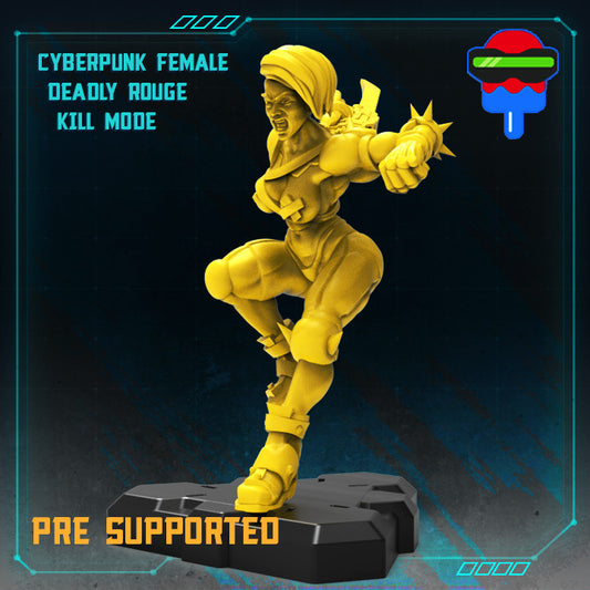 Cyberpunk Female Deadly Rogue Kill Mode