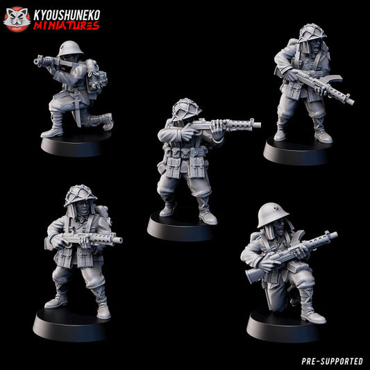 Japanese SMG Infantry (5 Models)
