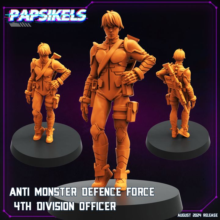 Anti Monster Defence Force 4Th Division Officer