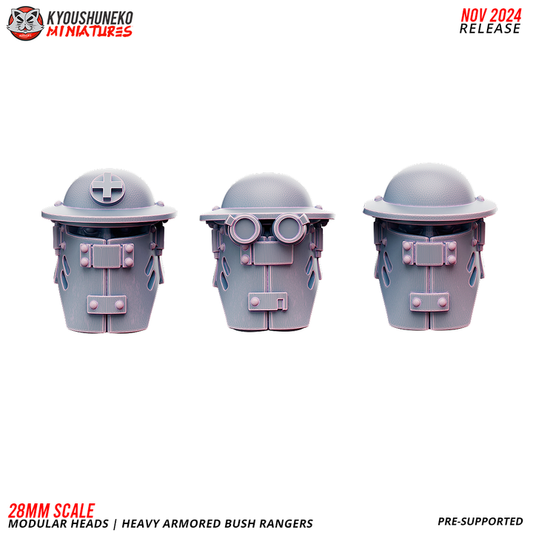 Australian Heavy Armored Bush Ranger Heads