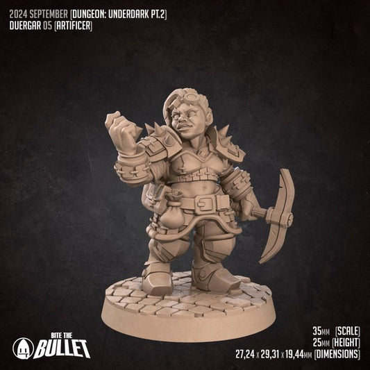 Duergar Artificer (Medium) - Tabletop Figure for Dungeons & Dragons, DnD, Pathfinder RPGs, TTRPG