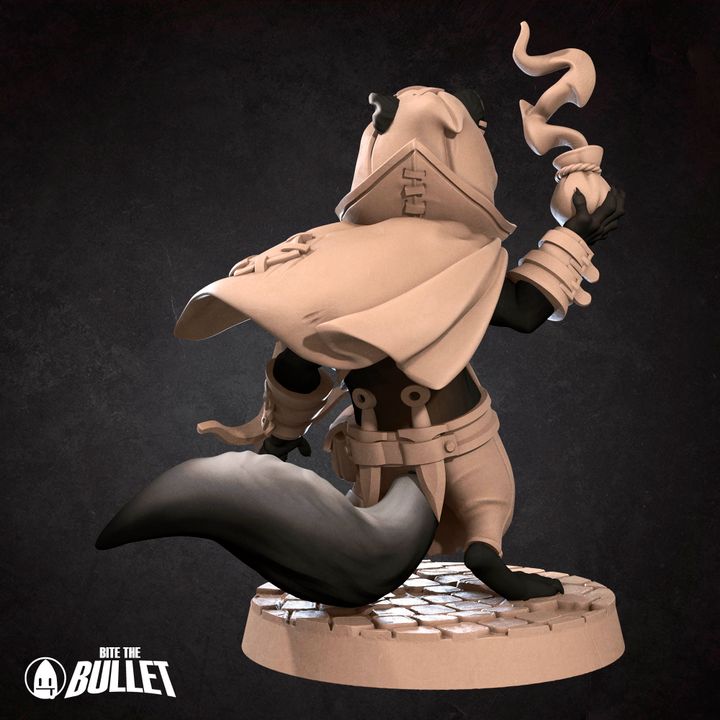 Ferretfolk Rogue (Medium) - Tabletop Figure for Dungeons & Dragons, DnD, Pathfinder RPGs, TTRPG