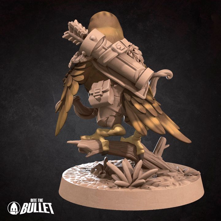 Hawkfolk Ranger (Medium) - Tabletop Figure for Dungeons & Dragons, DnD, Pathfinder RPGs, TTRPG
