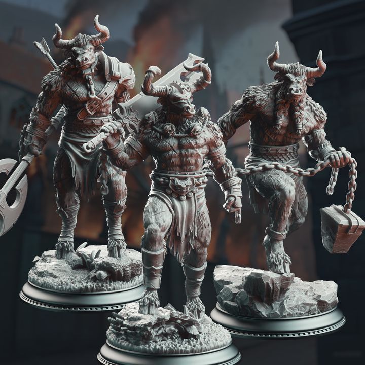 Minotaur Warriors of the Labrinth's Depths