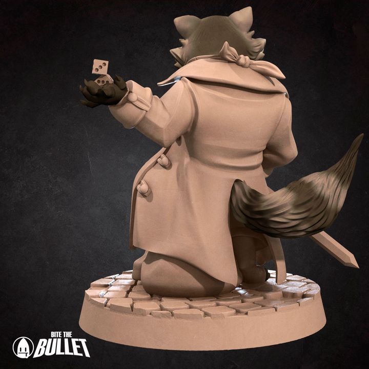 Raccoonfolk Thief (Medium) - Tabletop Figure for Dungeons & Dragons, DnD, Pathfinder RPGs, TTRPG