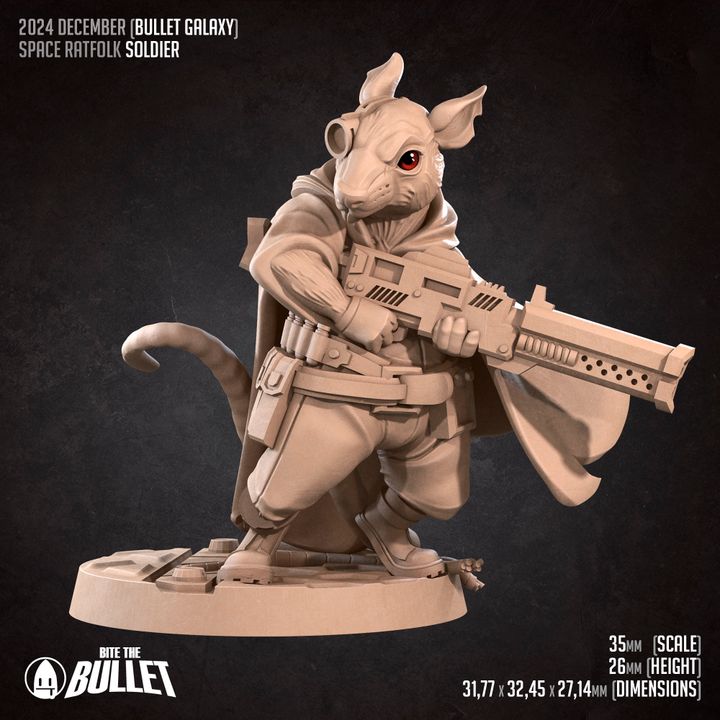 Space Ratfolk Soldier
