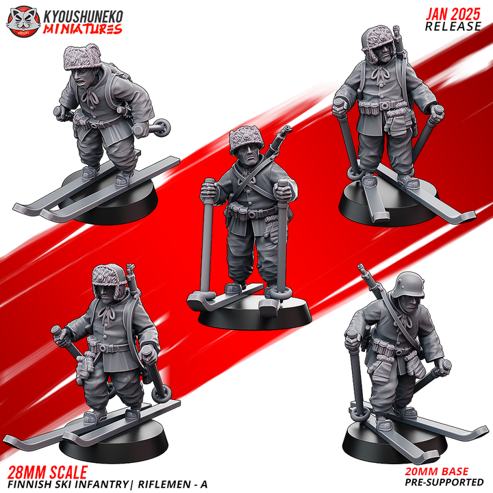 Finnish Ski Infantry Riflemen - A