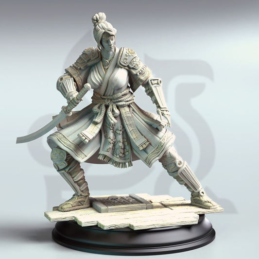 Eastern Yuan-Ti Assassin - Yushin (Medium) - Tabletop Figure for Dungeons & Dragons, DnD, Pathfinder RPGs, TTRPG
