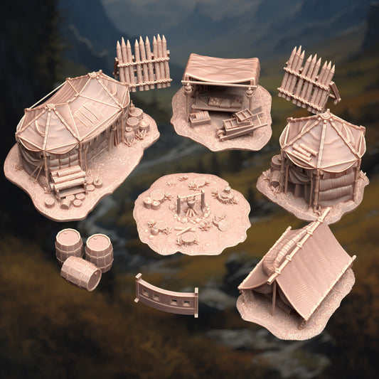 Camp Site Terrain Set - A Place of Respite