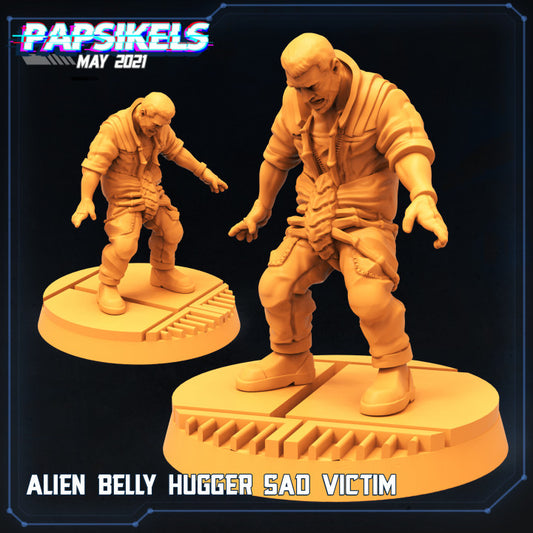 Alien Belly Hugger Sad Victim