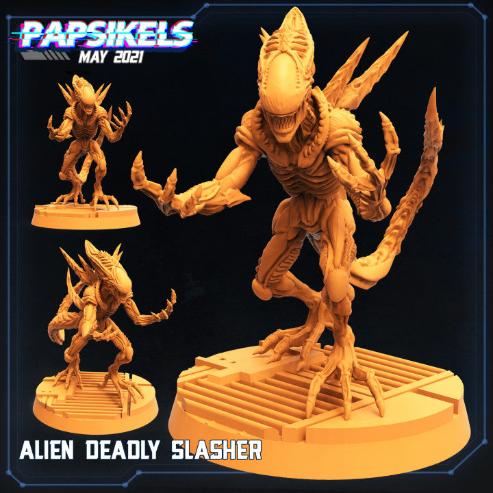 Alien Deadly Slasher (Medium)  - Tabletop Figure for Dungeons & Dragons, DnD, Pathfinder RPGs, TTRPG