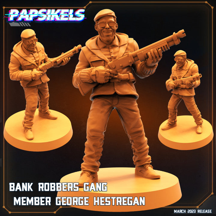 Bank Robbers Gang Member George Hestregan (Medium)  - Tabletop Figure for Dungeons & Dragons, DnD, Pathfinder RPGs, TTRPG