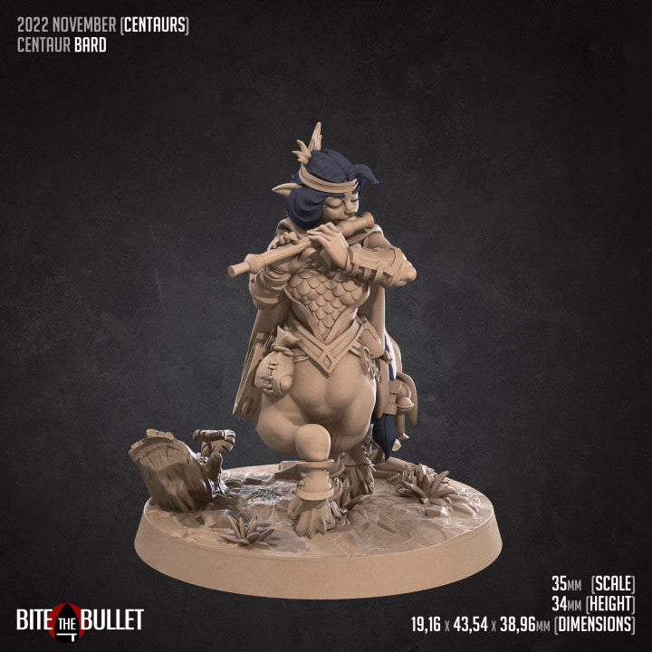 Centaur Bard (Large) - Tabletop Figure for Dungeons & Dragons, DnD, Pathfinder RPGs, TTRPG