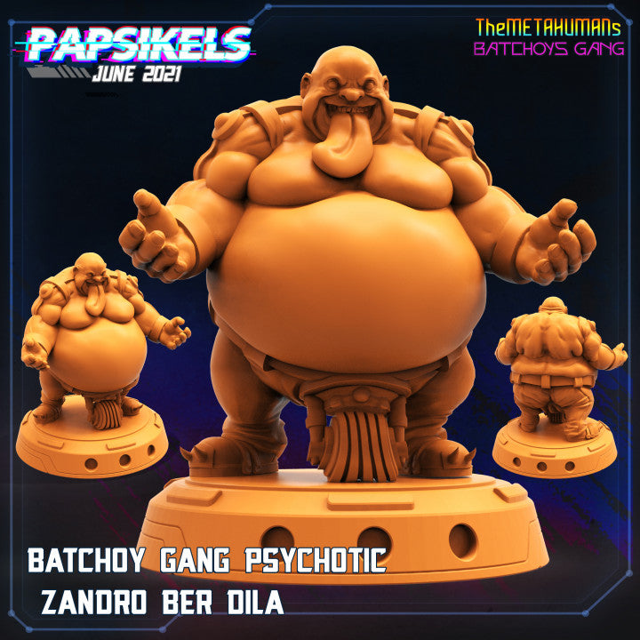 Batchoy Gang Psychotic Zandro Ver Dila (Medium)  - Tabletop Figure for Dungeons & Dragons, DnD, Pathfinder RPGs, TTRPG