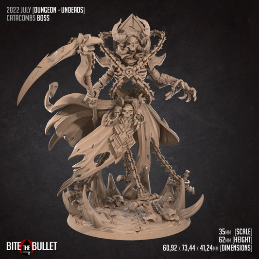 Catacombs Boss (Large) - Tabletop Figure for Dungeons & Dragons, DnD, Pathfinder RPGs, TTRPG