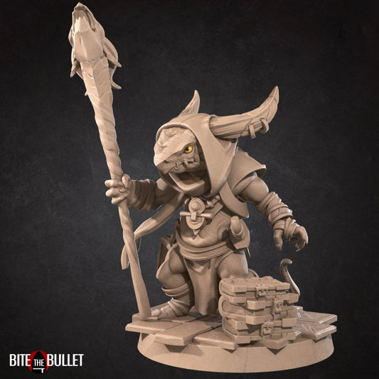 Nikko, The Kobold Cleric (Medium) - Tabletop Figure for Dungeons & Dragons, DnD, Pathfinder RPGs, TTRPG