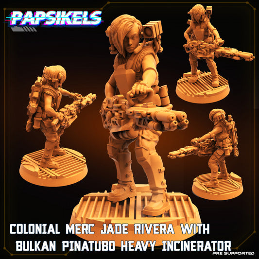Colonial Mercenary Jade Rivera With Bulkan Pinatubo Heavy Incinerator