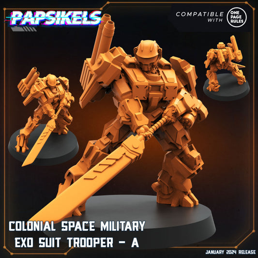 Colonial Space Military Exo Suit Trooper A