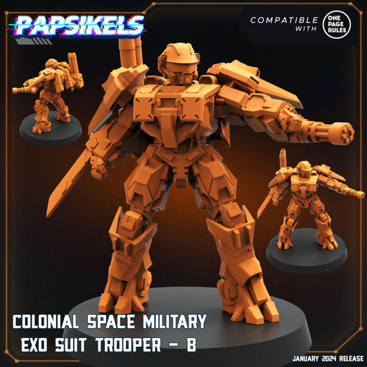 Colonial Space Military Exo Suit Trooper B