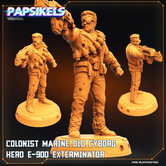 Colonist Marine Old Cyborg Hero E-900 Exterminator
