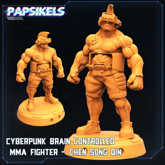 Cyberpunk Brain Controlled Mma Fighter