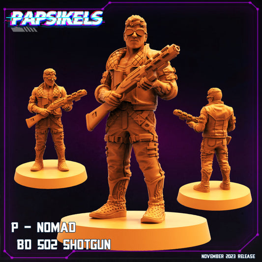 Cyberpunk Male P Nomad Bd 502 Shotgun