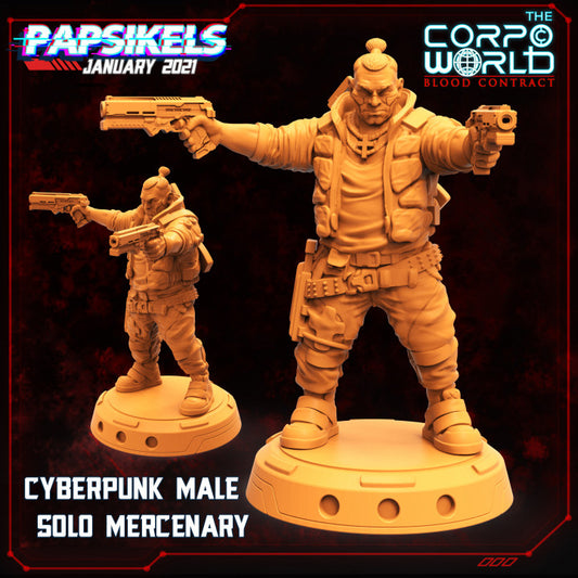 Cyberpunk Male Solo Mercenary