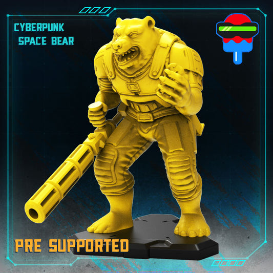 Cyberpunk Space Bear