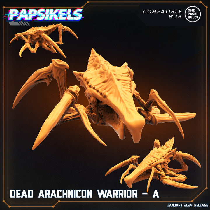 Dead Arachnicon Warrior - A (Medium)  - Tabletop Figure for Dungeons & Dragons, DnD, Pathfinder RPGs, TTRPG