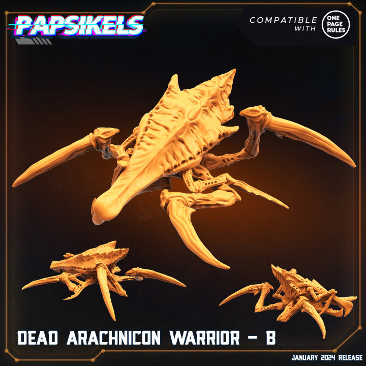 Dead Arachnicon Warrior - B  (Medium)  - Tabletop Figure for Dungeons & Dragons, DnD, Pathfinder RPGs, TTRPG